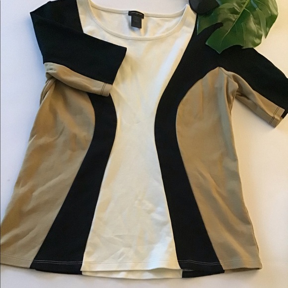Ann Taylor Loft Colorblock Blouse~L - Picture 1 of 4